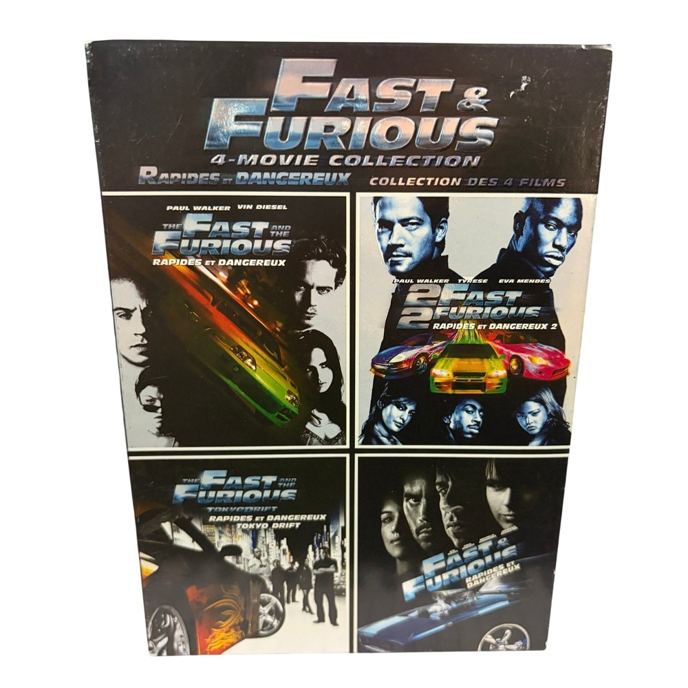 Fast & Furious 1-6 DVD Bundle 4-Movie Collection Fast Five Fast & Furious 6